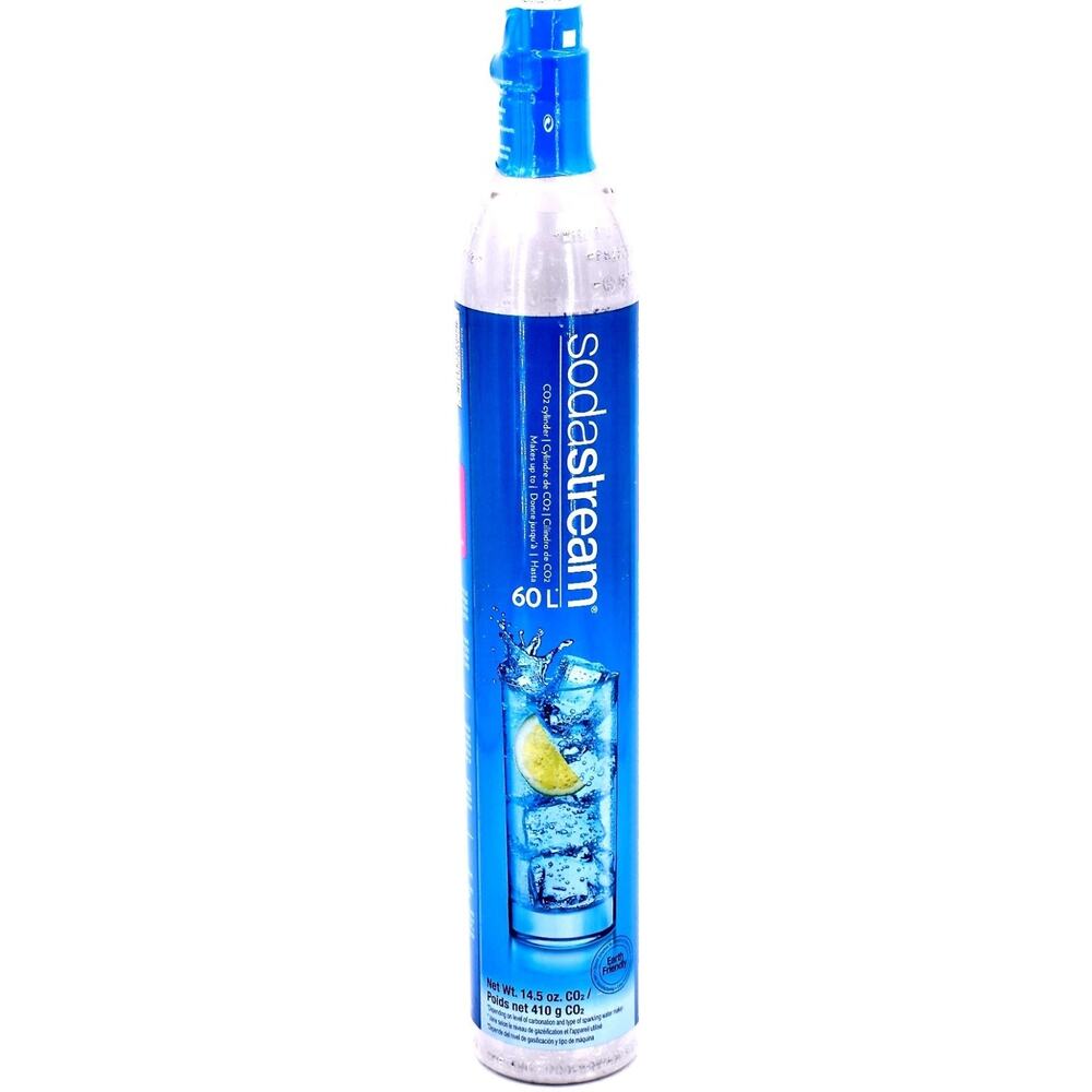 SodaStream 60L CO2 Cylinder Replacement Spare Tank Blue Screw-In Feb 2026 Date